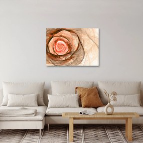 Kép - Absztrakt rózsaszín rózsaszín fehér háttérrel (70x50 cm)