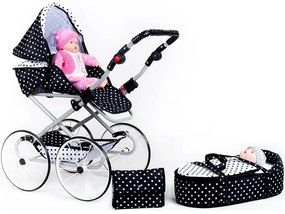 New Baby Natálka babakocsi, fekete és fehér