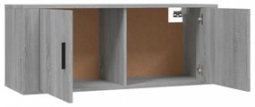 3 db szürke sonoma falra szerelhető TV-szekrény 100x34,5x40 cm