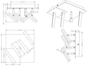 Trio - LED Spotlámpa OPIUM 4xLED/4,5W/230V