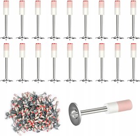 400x Szögek beton pisztolyhoz fém fa szegező menet