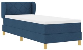 Boxspring Ágy Matraccal - Kék - 80x200 cm - Szövet