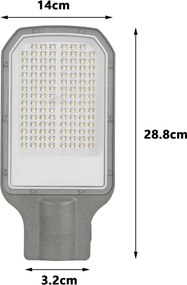 Brilagi - LED kültéri utcai lámpa URBANLIGHT LED/50W/230V szürke IP65