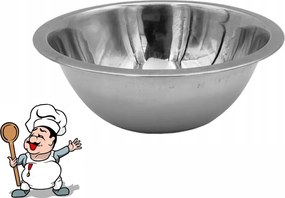 Kerek acél tál, 22 cm