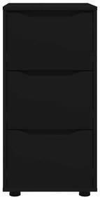 Tárolószekrény Fekete 40 x 48 x 81 cm Faanyag