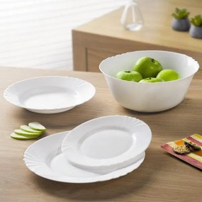 Luminarc CADIX üveg étkészlet 19 részes 6 személyes fehér L0300