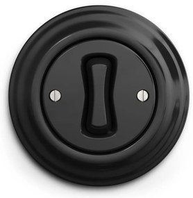 Kliklap - Retro egypólusú kapcsoló 1-es kerettel, fekete