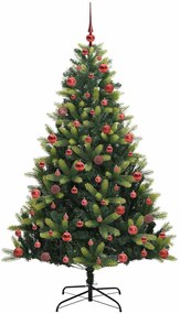 Mesterséges Hajlított Karácsonyfa 300 LED-del Zöld 180 cm