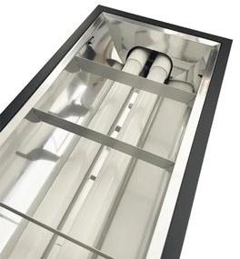 Fénycsöves lámpa T8 2xG13/18W/230V 120 cm fekete