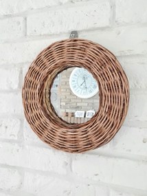 Rattan keretes tükör Hampton Kerek Rattan