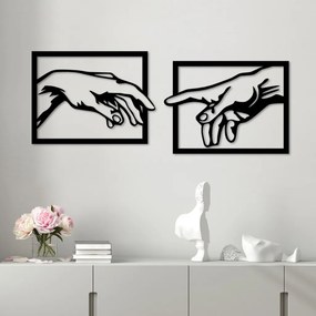 Hands fém fali dekoráció, 36×49 cm