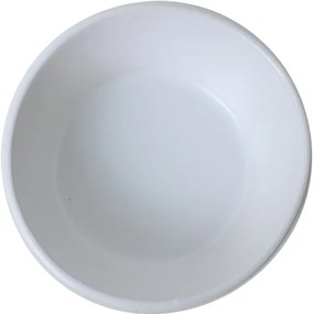 6 darab Facetta 12 cm-es kőagyag tál, fehér