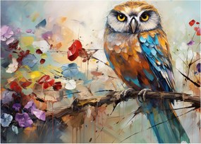 Kép - Festett bagoly (70x50 cm)