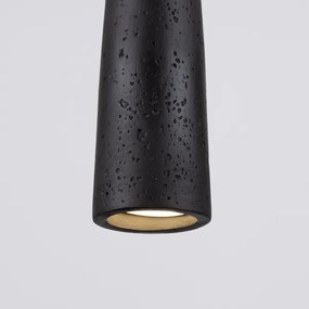 Sollux SL.1355 - Csillár zsinóron ELECTRA 1xGU10/10W/230V beton/fekete