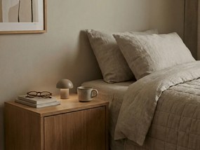 LED asztali lámpa FUNGHI 11,2 cm, barna