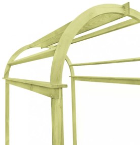 impregnált fenyőfa rácsos boltív 125 x 150 x 235 cm