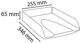 Irattálca, műanyag, EXACOMPTA COMBO Styli Skandi, rózsaszín (EX11138D)
