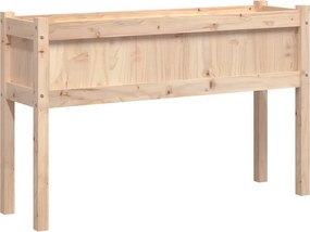 vidaXL tömör fenyőfa kerti virágláda lábakkal 110 x 31 x 70 cm