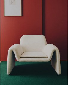 Bézs zsenília fotel Melvia – Kave Home