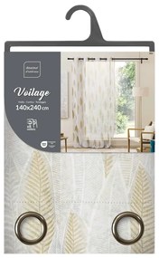 Bézs voile fényáteresztő függöny 140x240 cm Kim – douceur d'intérieur