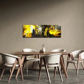 Kép - Foci a nagyvárosban (órával) (90x30 cm)