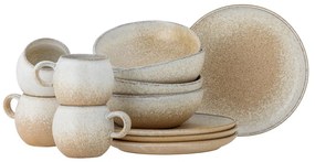 Agyagkerámia étkészlet 12 db-os Paula – Bloomingville