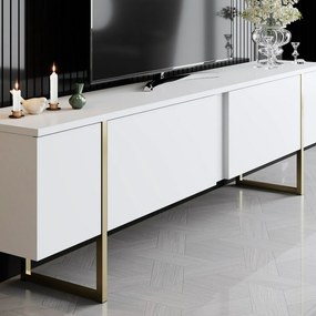 Luxe White and Gold TV-állvány