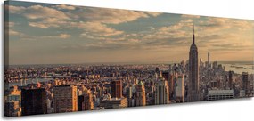 Vászonkép Építészet naplemente Manhattan Usa Államok 150X50 cm