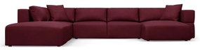 Borvörös sarokkanapé (bal oldali-"U" alakú) Esther – Milo Casa
