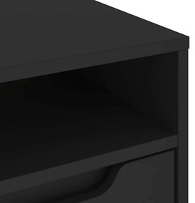 VISNES fekete szerelt fa TV-szekrény 100x40x38 cm