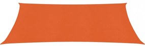 narancssárga HDPE napvitorla 160 g/m² 2 x 3,5 m
