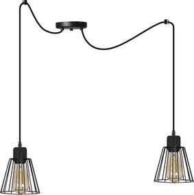 Mennyezeti Lámpa Fekete Lógó Csillár Pók Retro Loft Hálószoba Nappali