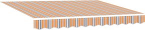 Behúzható napellenző Sokszínű 350 x 250 cm Poliészter és acél