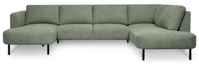 Zöld sarokkanapé (jobb oldali-U alakú) Hero – Scandic