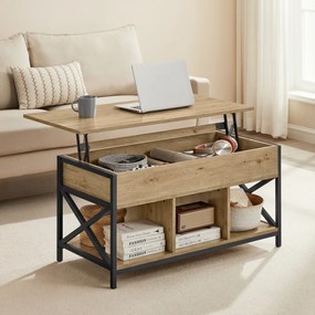 Dohányzóasztal TAYLOR ARTISAN kihúzható asztallappal 100x50 cm