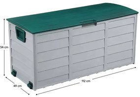 Kerti tároló box Korta (szürke + zöld). 1119444