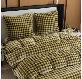 Mikroplüss ágyneműhuzat KELVIO zöld Ágyneműhuzat mérete: 2 db 70 x 90 cm | 200 x 220 cm