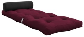 Borvörös futon matrac 70x200 cm Wrap Bordeaux/Dark Grey – Karup Design