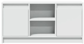 fehér szerelt fa TV-szekrény LED-ekkel 100 x 34 x 50 cm