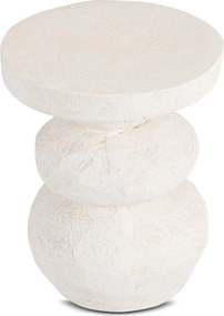 Modern kerek dohányzóasztal LOVI 41 cm krém-bézs