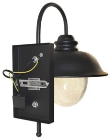 Kültéri fali lámpa ZUNA 1xE27/60W/230V IP44 fekete