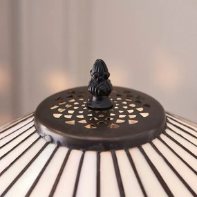 Endon 70935 - FARGO Tiffany-stílusú asztali lámpa, 2x E27 (max. 60 W), 230 V, átmérő 41,5 cm