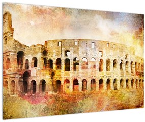 Kép - Digitális festészet, Colosseum, Róma, Olaszország (90x60 cm)