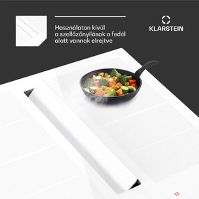 Klarstein Chef-Fusion Down Air System, 2 az 1-ben, indukciós főzőlap + páraelszívó, nagy teljesítményű, 7200 W