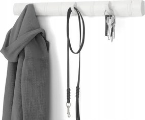 Fali akasztó irodai előszobába ruhákhoz, kabátokhoz fehér Flip 8