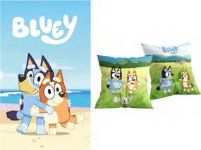 Bluey Cozy Day polár takaró és párna szett, 2 részes