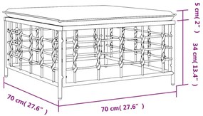 polyrattan kerti lábtartó bézs párnával