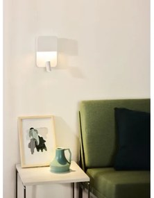 Lucide 79200/08/31 - BOXER LED fali lámpa 5W/230V + 5W USB, fehér