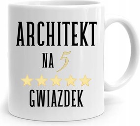 Építész Tervező Bögre 5 Csillagos Ajándék fényképes nyomtatással