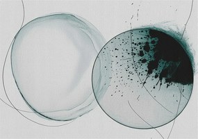 Fotótapéta Flizelin Tapéta Hálószobába és Nappaliba Zöld körök 208x146